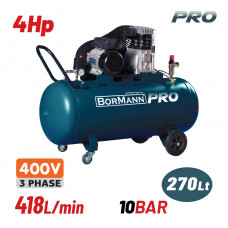 BORMANN Pro BAT5300 ΑΕΡΟΣΥΜΠΙΕΣΤΗΣ ΙΜΑΝΤΑ, ΤΡΙΦΑΣΙΚΟΣ, 4hp/270L 481L/min