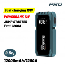 BORMANN Pro BBC8530 BORMANN Pro BBC8530 Εκκινητής Μπαταρίας Φορητός & PowerBank 12V,12000mAh,Γρήγορη Φόρτιση 18W