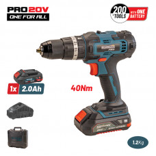 BORMANN Pro BBP3050 BORMANN Pro BBP3050 Κρουστικό Δραπανοκατσάβιδο Μπαταρίας 20V,Li-Ion,Σώμα