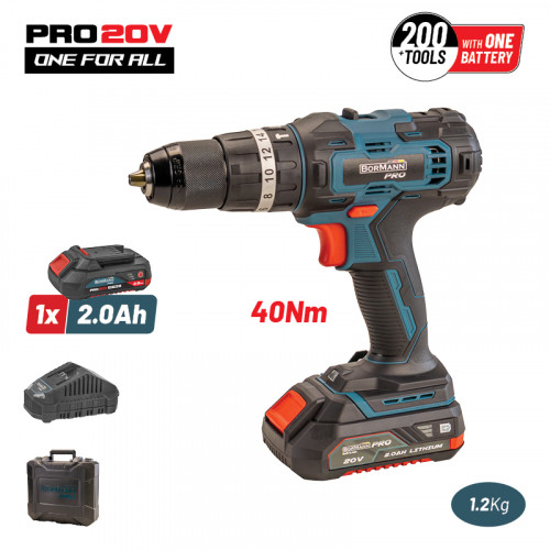 BORMANN Pro BBP3050 BORMANN Pro BBP3050 Κρουστικό Δραπανοκατσάβιδο Μπαταρίας 20V,Li-Ion,Σώμα BORMANN Pro BBP3050 BORMANN Pro BBP3050 Κρουστικό Δραπανοκατσάβιδο Μπαταρίας 20V,Li-Ion,Σώμα