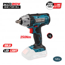 Bormann Pro BBP3400 Μπουλουνόκλειδο Μπαταρίας Λιθίου 20V 250Nm