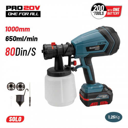 BORMANN Pro BBP3620 BORMANN Pro BBP3620 Πιστόλι Βαφής Μπαταρίας 20V,Σώμα Pro BORMANN Pro BBP3620 BORMANN Pro BBP3620 Πιστόλι Βαφής Μπαταρίας 20V,Σώμα Pro