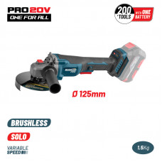 BORMANN Pro BBP3650 BORMANN Pro BBP3650 Γωνιακός Τροχός Brushless Ρυθμιζόμενος 20V,Li-Ion, SOLO