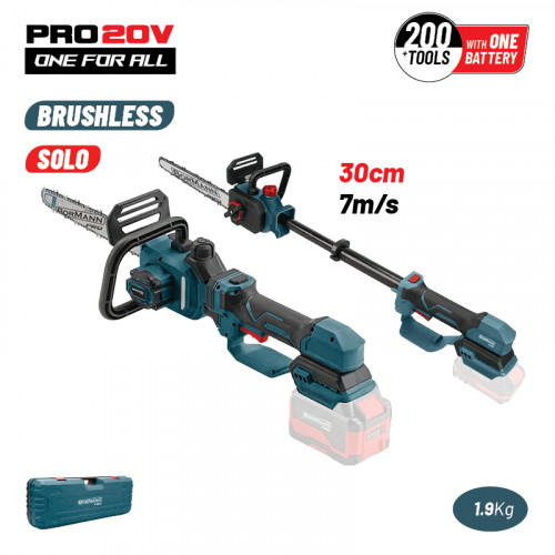 BORMANN Pro BBP3930 BORMANN Pro BBP3930 Κλαδευτικό Αλυσοπρρίονο 20V Brushless,0.7-1m,30cm,1.9Kg, SOLO BORMANN Pro BBP3930 BORMANN Pro BBP3930 Κλαδευτικό Αλυσοπρρίονο 20V Brushless,0.7-1m,30cm,1.9Kg, SOLO