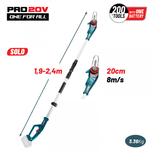Bormann Pro BBP4200 Κονταροπρίονο Μπαταρίας 20V | 032748 Bormann Pro BBP4200 Κονταροπρίονο Μπαταρίας 20V | 032748