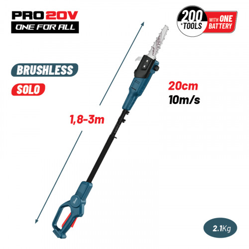 BORMANN Pro BBP4220 BORMANN Pro BBP4220 Τηλεσκοπικό Κονταροπρίονο Μπαταρίας 21V,Λάμα 20cm,Αυτόματη Λίπανση,Βαλίτσα,SOLO BORMANN Pro BBP4220 BORMANN Pro BBP4220 Τηλεσκοπικό Κονταροπρίονο Μπαταρίας 21V,Λάμα 20cm,Αυτόματη Λίπανση,Βαλίτσα,SOLO