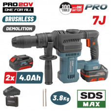 BORMANN Pro BBP5311X44CA BORMANN Pro BBP5311X44CA Κατεδαφιστικό Πιστολέτο Μπαταρίας 20V,Brushless,2x4Ah,7J,SDS-Max & Βαλίτσα