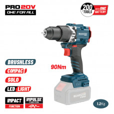BORMANN Pro BBP5325 BORMANN Pro BBP5325 Δραπαν/βιδο Κρουστικό,Compact,Brushless Μπαταρίας 20V,Li-Ion,90Nm με 2 Ταχύτητες