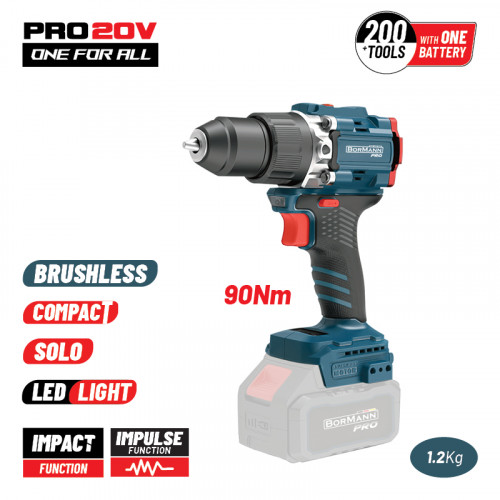BORMANN Pro BBP5325 BORMANN Pro BBP5325 Δραπαν/βιδο Κρουστικό,Compact,Brushless Μπαταρίας 20V,Li-Ion,90Nm με 2 Ταχύτητες BORMANN Pro BBP5325 BORMANN Pro BBP5325 Δραπαν/βιδο Κρουστικό,Compact,Brushless Μπαταρίας 20V,Li-Ion,90Nm με 2 Ταχύτητες
