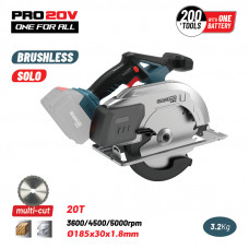 BORMANN Pro BBP5355 BORMANN Pro BBP5355 Δισκοπρίονο Ξύλου/Μετάλλου Μπαταρίας 20V,Li-Ion,3600/4500/5000rpm,Κοπή 64mm,SOLO