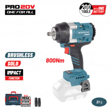 BORMANN Pro BBP5387CA BORMANN Pro BBP5387CA Μπουλονόκλειδο,Brushless Mπαταρίας 20V,Li-Ion,800Nm,0-1400/1900/2400rpm,SOLO