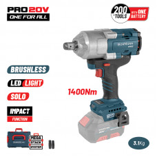 BORMANN Pro BBP5391CA BORMANN Pro BBP5391CA Μπουλονόκλειδο Brushless Mπαταρίας 20V,Li-Ion,1400Nm,0-900/1200/1500rpm,SOLO