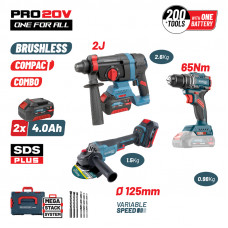 BORMANN Pro BBP5436X44T3CA BORMANN Pro BBP5436X44T3CA Σετ Compact Brushless Kρουστικό Δραπ/βιδο & Γωνιακός Τροχός Brushless