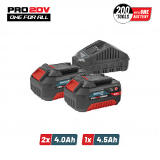 BORMANN Pro BBP9944 BORMANN Pro BBP9944 Starter Kit Μπαταρίες 2x4.0Ah & Φορτιστής 4.5Α