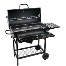 BORMANN ELITE BBQ1172 ΨΗΣΤΑΡΙΑ ΚΑΡΒΟΥΝΟΥ Μ70xΠ35cm, ΜΕ ΚΑΠΑΚΙ, ΠΛΑΙΝΟ KAI ΜΠΡΟΣΤΙΝΟ ΤΡΑΠΕΖΙ, ΘΕΡΜΟΜΕΤΡΟ ΚΑΙ 2 ΡΟΔΕΣ