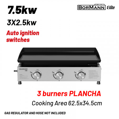 BORMANN ELITE BBQ1810 BORMANN Elite BBQ1810 Grill Υγραερίου με 3 Εστίες Plancha BORMANN ELITE BBQ1810 BORMANN Elite BBQ1810 Grill Υγραερίου με 3 Εστίες Plancha