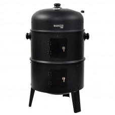 BORMANN ELITE BBQ1970 BORMANN Elite BBQ1970 Ψησταριά Κάρβουνου/Καπνιστήριο 2 σε 1 με Ρόδες