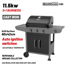 BORMANN ELITE BBQ6031 BORMANN Elite  BBQ6031 Ψησταριά Υγραερίου FORGE 3+1 Εστιών με Μαντεμένια Σχάρα