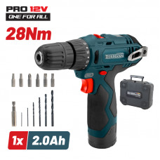 BORMANN LITE BCD2010 ΔΡΑΠΑΝΟΚΑΤΣΑΒΙΔΟ ΜΠΑΤΑΡΙΑΣ 12V, Li-Ion, ΒΑΛΙΤΣΑ ΜΕ ΕΞΑΡΤΗΜΑΤΑ