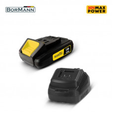 BORMANN Lite BCD2605 ΣΕΤ ΜΠΑΤΑΡΙΑ 20V 1x1.5Ah + ΦΟΡΤΙΣΤΗΣ 2.0Α