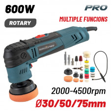 BORMANN Pro BCP3160 ΑΛΟΙΦΑΔΟΡΟΣ 600W,30mm/50mm/75mm , 2000-4500rpm, ΜΕ ΡΑΒΔΟΥΣ ΕΠΕΚΤΑΣΗΣ, ΕΥΚΑΜΠΤΟΣ ΣΩΛΗΝΑ ΚΑΙ ΕΞΑΡΤΗΜΑΤ