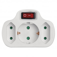 BORMANN BCR1155 BORMANN BCR1155 Αντάπτορας Πρίζας 1 Σούκο-2 Διπολικές με Διακόπτη