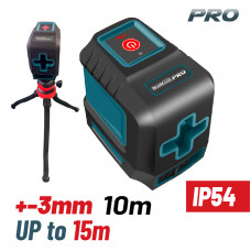 BORMANN Pro BDM6700 ΑΛΦΑΔΙ ΛΕΙΖΕΡ ΣΤΑΥΡΟΥ RED LINE 15m, ΣΕΤ ΜΕ ΕΥΚΑΜΠΤΟ MINI ΤΡΙΠΟΔΟ 30cm