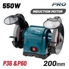 BORMANN Pro BDT2010 ΔΙΔΥΜΟΣ ΤΡΟΧΟΣ 200mm 550W