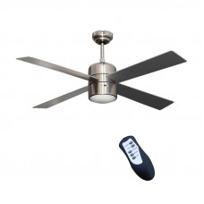 BORMANN ELITE BFN6110 BORMANN Elite BFN6110 Ανεμιστήρας Οροφής 70W, Διαμέτρου 120cm, Ασημί με Τηλχειριστήριο & Φως