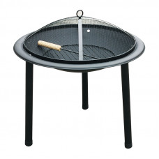BORMANN ELITE BFT6001 BORMANN Elite BFT6001 Tζάκι Εξωτερικού Χώρου με μεταλλικά Πόδια και Προστατευτικό Πλέγμα, Μαύρο