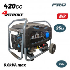 BORMANN Pro BGB6010 BORMANN Pro BGB6010 Γεννήτρια Βενζίνης Συνεχ. Απόδοση 5000W,420cc,Μίζα & Μπαταρία AVR, Τροχοί