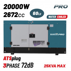 BORMANN Pro BGB9950 BORMANN Pro BGB9950 Γεννήτρια Πετρελαίου Υδρόψυκτη 1800W,2762cc,Κλειστού Τύπου,Τριφασική