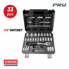 BORMANN Pro BHT5110 BORMANN Pro BHT5110 Σετ Καρυδάκια 1/2'' με Καστάνια και Προέκταση,33τεμ