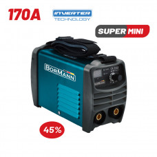BORMANN Lite BIW1570 ΗΛΕΚΤΡΟΚΟΛΛΗΣΗ INVERTER 170A, ΑΠΟΔΟΣΗ 170Α/45%, ΨΗΦ.ΟΘΟΝΗΣ, ΜΕΓ.ΗΛΕΚΤΡΟΔΙΟ 4mm, ΠΕΡΙΛΑΜΒΑΝΕΙ ΚΑΛΩΔΙΑ