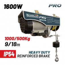 BORMANN Pro BPA1118 ΗΛΕΚΤΡΙΚΟ ΠΑΛΑΓΚΟ 1000kg, 18m