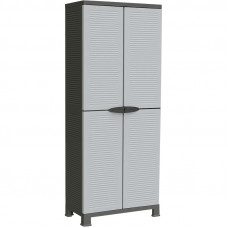 Bormann BPC7000 Δίφυλλη Πλαστική Ντουλάπα με 4 Ράφια 171x68x38cm