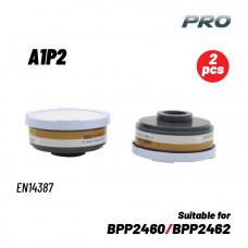 BORMANN Pro BPP2464-2 BORMANN Pro BPP2464-2 Φίλτρο Μάσκας Οργανικών Αερίων/Σκόνης Α1Ρ2 2τμχ (Κατάλληλο για ΒΡΡ2460-ΒΡΡ246