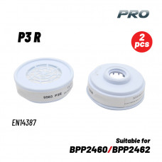 BORMANN Pro BPP2468-2 BORMANN Pro BPP2468-2 Φίλτρο Μάσκας Σκόνης P3 R 2τμχ,Άσπρο (Κατάλληλο για BPP2460-BPP2462)