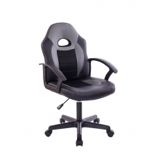 BORMANN BSF1815 ΚΑΡΕΚΛΑ ΓΡΑΦΕΙΟΥ TRENDY, ΜΑΥΡΟ & ΓΚΡΙ 57x54,5x89-99cm
