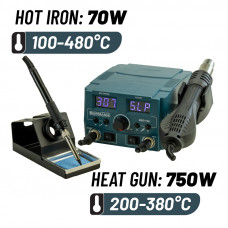 BORMANN BSG1750 BORMANN BSG1750 Σταθμός Κόλλησης 750W με Ρύθμιση Θερμοκρασίας 100°C-480°C
