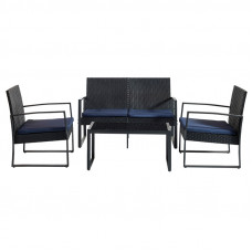 BORMANN ELITE BSP1185 BORMANN Elite BSP1185 Σετ Σαλόνι Εξ.Χώρου ΙΒΙΖΑ 4τεμ,2Πολυθρόνες,1 Διθέσιος Καναπές