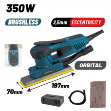 BORMANN Pro BSS5350 ΤΡΙΒΕΙΟ ΠΑΛΜΙΚΟ BRUSHLESS ΜΕ ΣΥΣΤΗΜΑ ΑΝΑΡΡΟΦΗΣΗΣ 350W, 70x197mm, 4000-10000rpm, ΕΚΚΕΝΤΡΟΤΗΤΑ 2.5mm