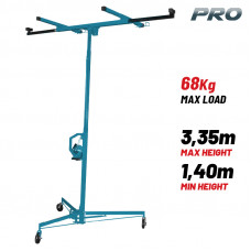 BORMANN Pro BTC6200 ΠΑΓΚΟΣ ΑΝΥΨΩΣΗΣ ΓΥΨΟΣΑΝΙΔΑΣ 3,35m , ΔΙΠΛΟ ΣΥΡΜΑΤΟΣΧΟΙΝΟ, ΜΕΓΙΣΤΟ ΦΟΡΤΙΟ 68kg ,   ΥΨΟΣ ΦΟΡΤΩΣΗΣ ΣΑΝΙΔ