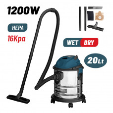 BORMANN BVC2610 BORMANN BVC2610 Σκούπα Υγρών-Στερεών 1200W, Ανοξείδωτο Κάδο 20Lt