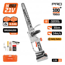 NAKAYAMA PRO EC1230 NAKAYAMA Pro EC1230 Κλαδευτικό Αλυσοπρίονο Μπαταρίας 21V,Brushless,Λάμα 30cm,1.4kg