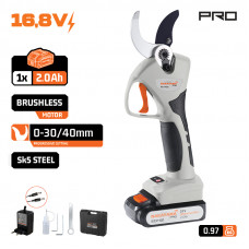 NAKAYAMA PRO EC1400 ΨΑΛΙΔΙ ΚΛΑΔΟΥ ΜΠΑΤΑΡΙΑΣ 21V, BRUSHLESS, ΔΙΠΛΗ ΚΟΠΗ 0-30mm/0-40mm , 970gr ,ΜΠΑΤΑΡΙΑ 2Ah Li-Ion, ΒΑΛΙΤ