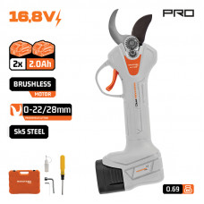 NAKAYAMA PRO EC1428 NAKAYAMA PRO EC1428 Ψαλίδι Κλάδου Brushless Μπαταρίας 16.8V,0-22/28mm,1kg,2x2Ah Li-Ion