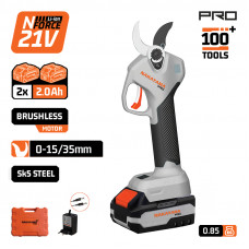 NAKAYAMA PRO EC1435 NAKAYAMA Pro EC1435 Ψαλίδι Κλάδου Μπαταρίας 21V, Brushless, Προοδευτική Κοπή 0-15mm/0-35mm, 0.85kg