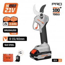 NAKAYAMA PRO EC1440 NAKAYAMA Pro EC1440 Ψαλίδι Κλάδου Μπαταρίας 21V, Brushless, Προοδευτική Κοπή 0-15mm/0-40mm, 0.9kg
