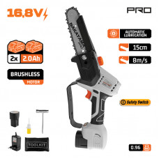 NAKAYAMA PRO EC1510 NAKAYAMA Pro EC1510 Κλαδευτικό Αλυσοπρίονο Μπαταρίας 16.8V,Brushless,Li-Ion,Λάμα 15cm